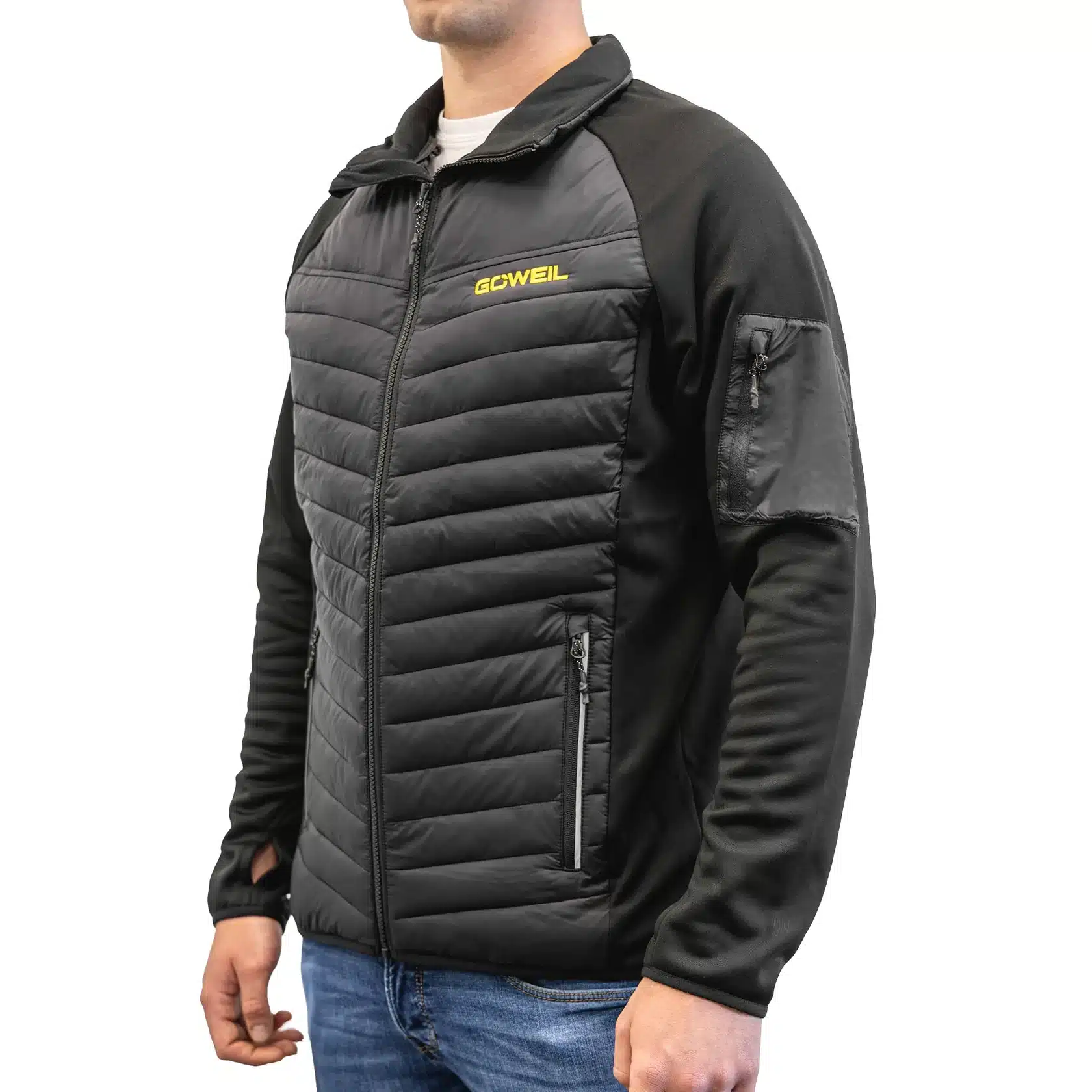 Goeweil Hybridjacke Schwarz Freigestellt